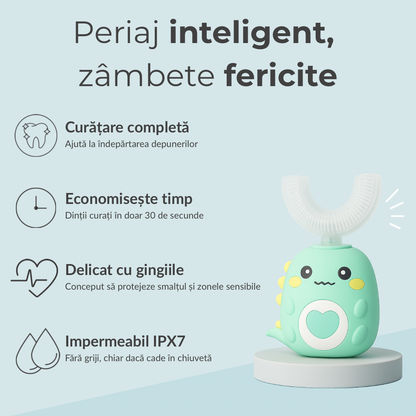 MiniLux Dentara - Periuța electrică delicată pentru copii